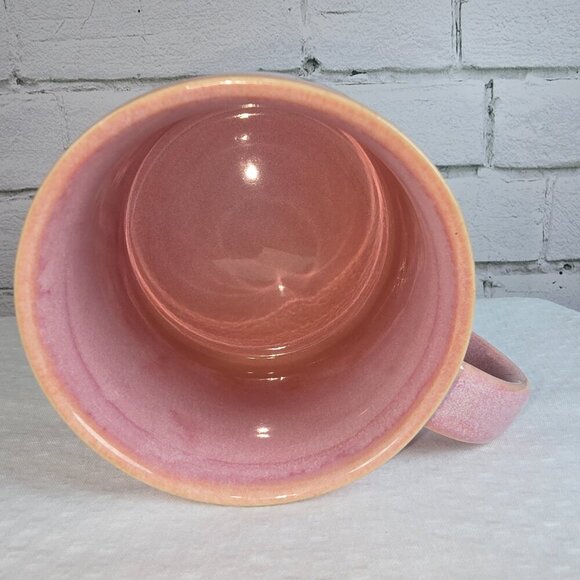 ALTAR'D STATE DRIP GLAZE MUG LETTER J , PINK WITH CREAM BOTTOM EUC - Picture 3 of 5